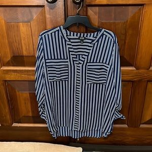 Ana Striped Button down shirt XL